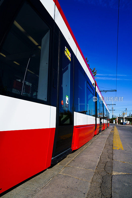 TTC STREETCAR，多伦多市中心，加拿大-公共交通